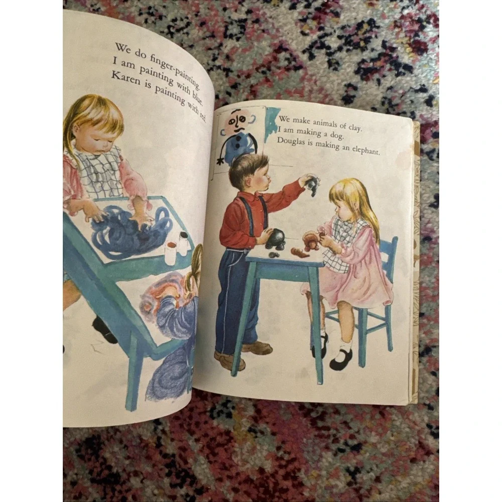 Vintage 1965 We Like Kindergarten A Little Golden Book‎